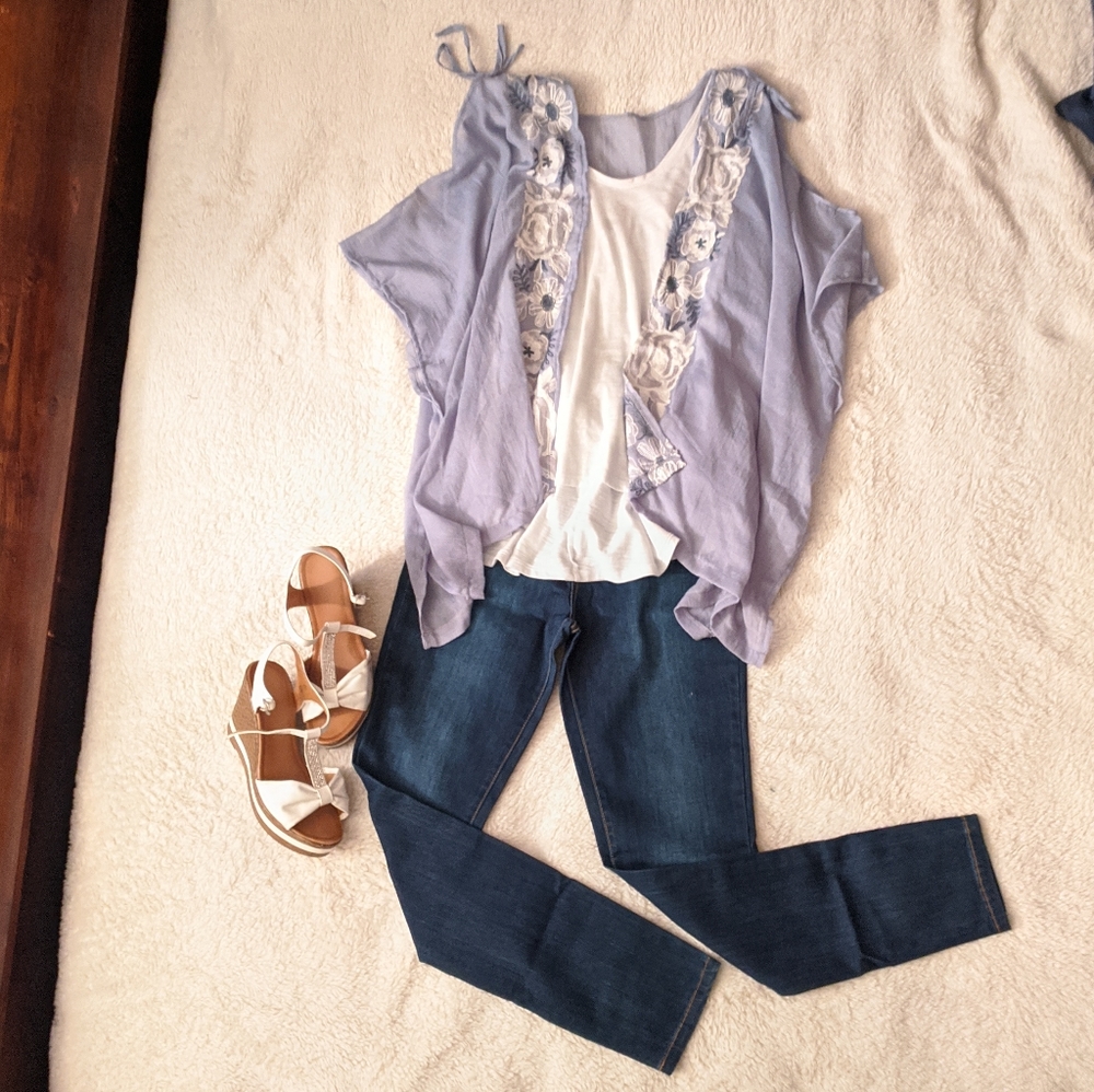 Light blue kimono/shawl